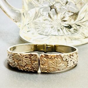 Artesian Sterling Silver Hinged Fork Bracelet Handmade 46 grams